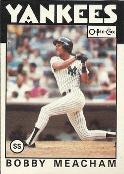 1986 O-Pee-Chee Baseball Cards 379     Bobby Meacham
